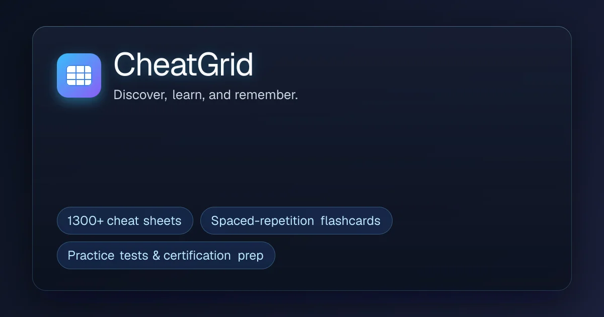 CheatGrid social preview