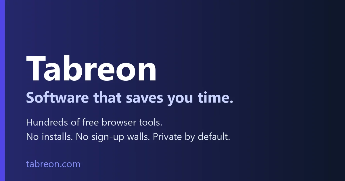 Tabreon social preview