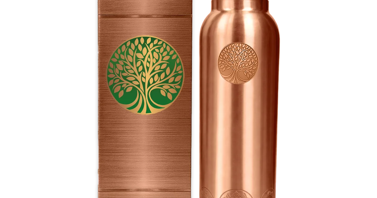 100% REINE KUPFER-WASSERFLASCHE CHAKRA social preview