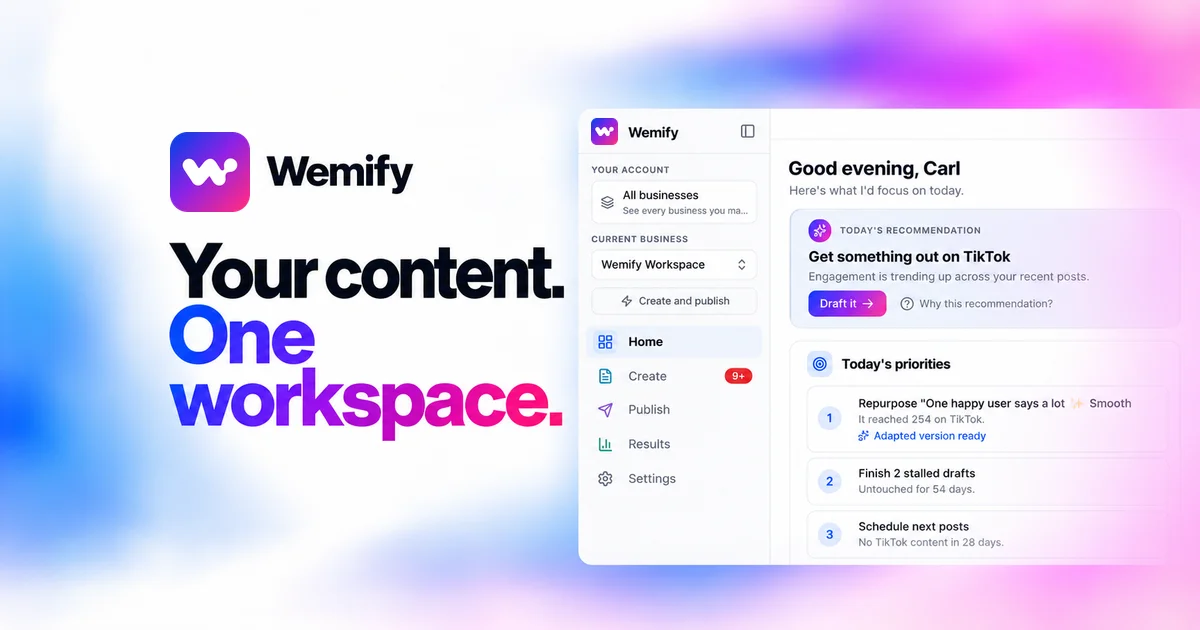 Wemify social preview
