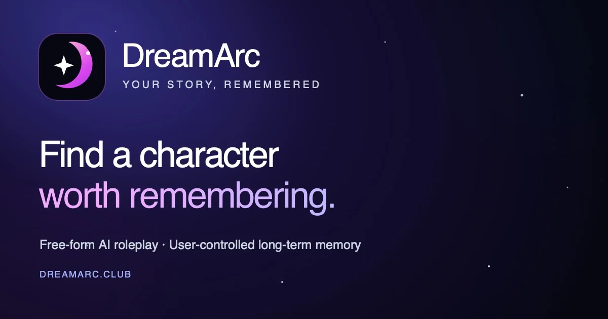 DreamArc AI Roleplay Characters  social preview