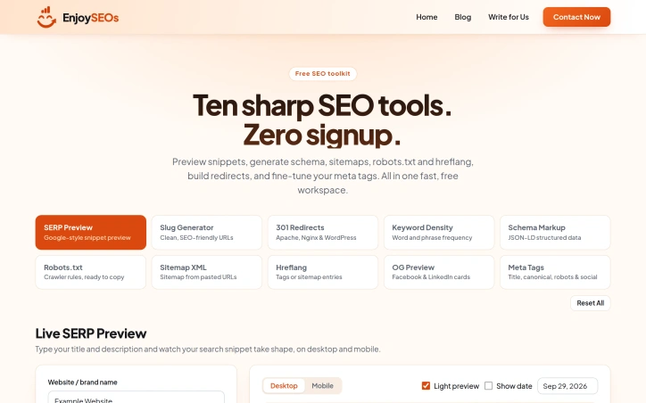 Preview of EnjoySEOS