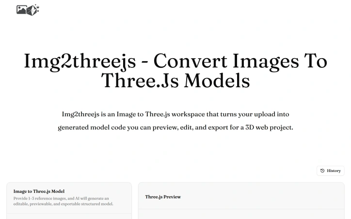Preview of Image to Threejs