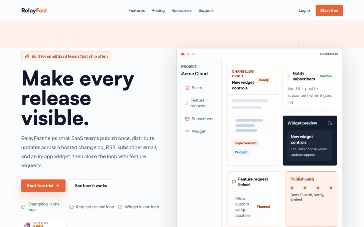 Relayfast preview
