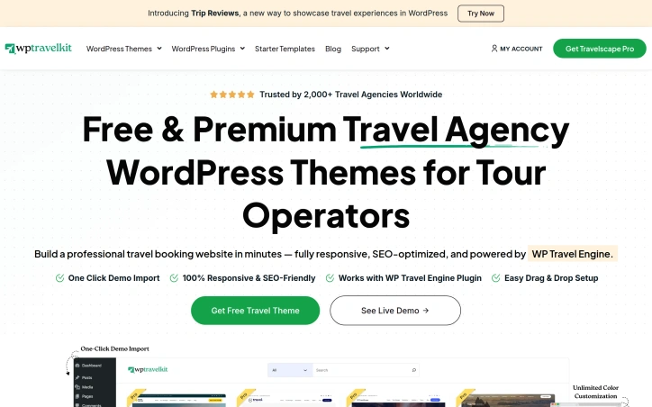 Preview of WP Travel Kit