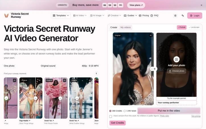 Preview of Victoria Secret Runway AI