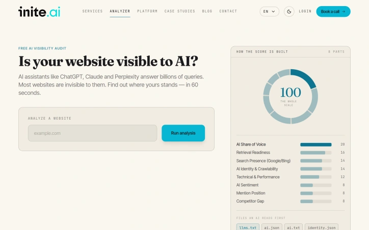 Preview of AI Visibility Audit