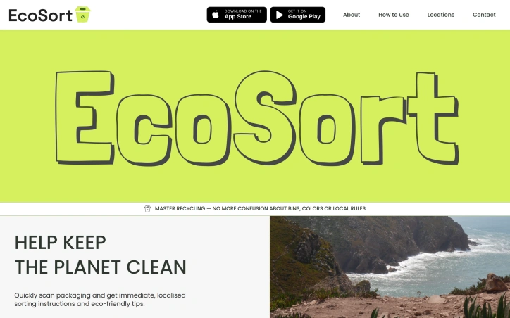 EcoSort app preview