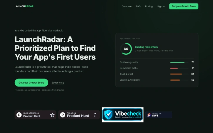 Preview of LaunchRadar