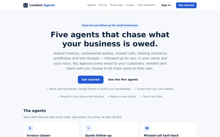 Preview of Lumière Agents