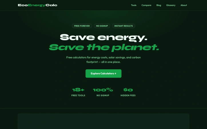 Preview of EcoEnergyCalc