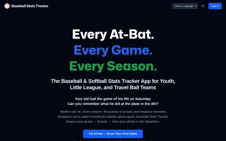 Preview of BaseballStatsTracker