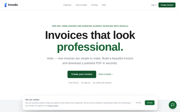 Preview of Invoala