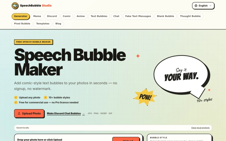 Preview of Speech Bubble Maker