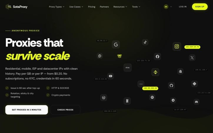 Preview of SotaProxy