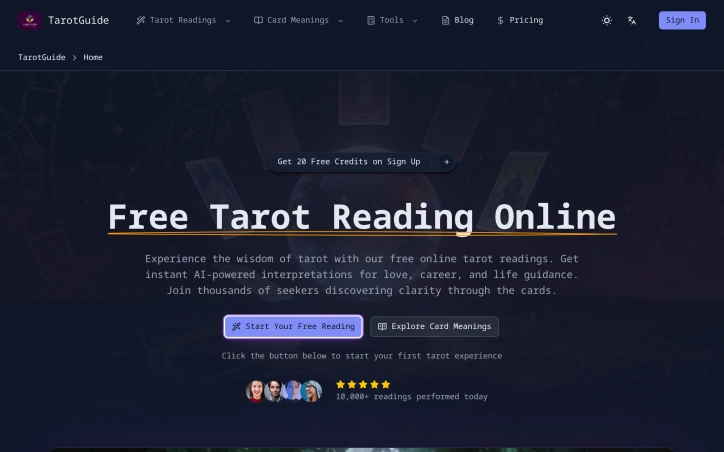 Preview of TarotGuide