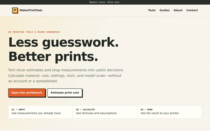 Preview of MakerPrintTools