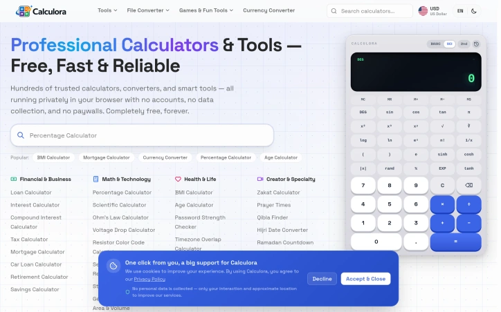 Preview of Calculora