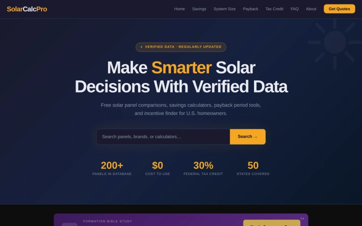 Preview of SolarCalcPro
