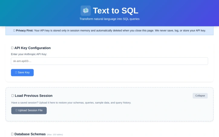 Preview of Text2SQL