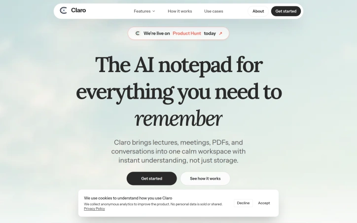 Preview of Claro Notes