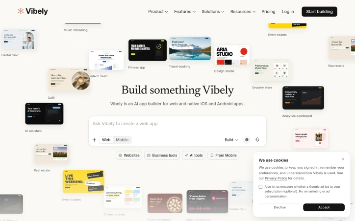 Preview of Vibely ai