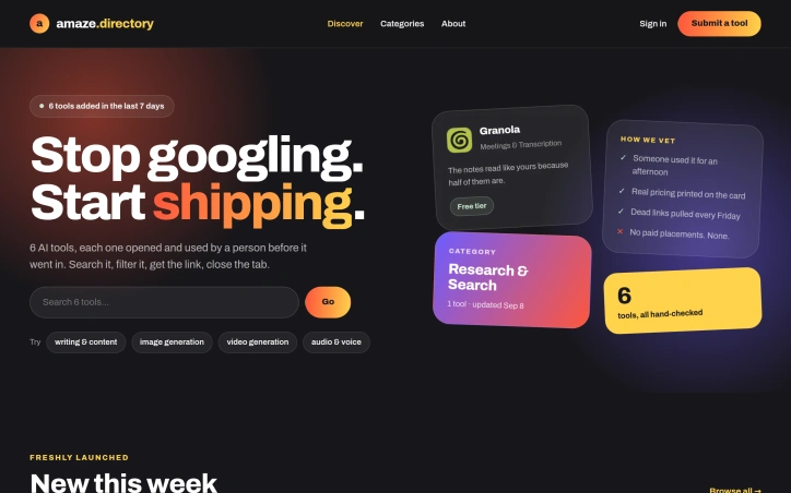 Preview of amaze.directory