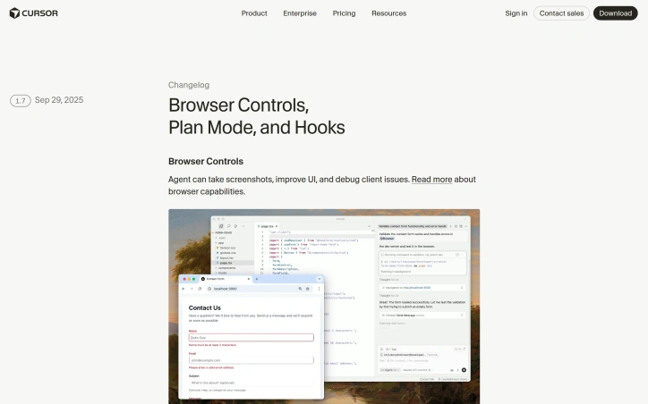 Cursor 1.7 preview