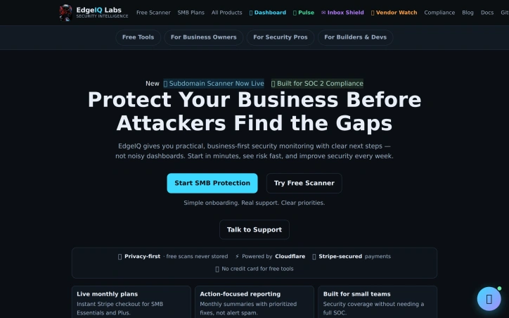 Preview of EdgeIQ Labs