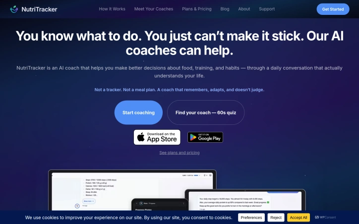 Preview of NutriTracker - Your AI Coach