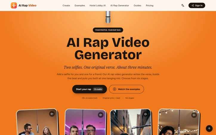 Preview of AI Rap Video