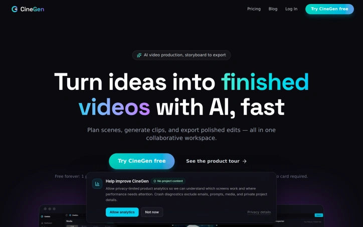 Preview of CineGen