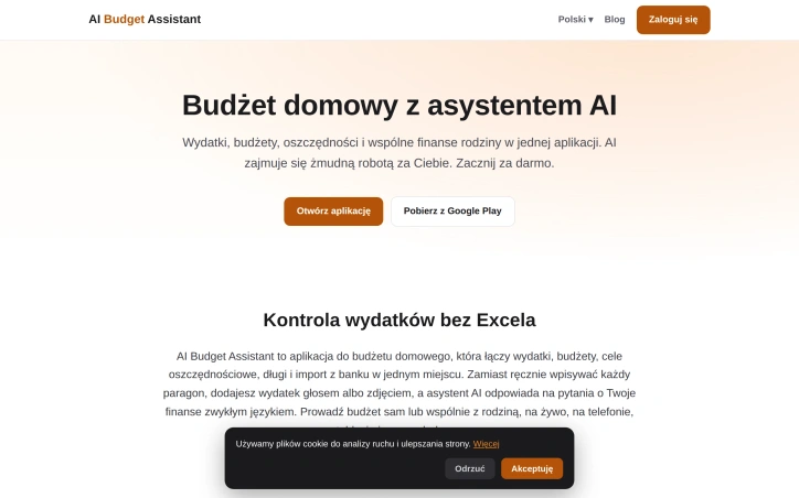 Preview of AI Budget Assistant