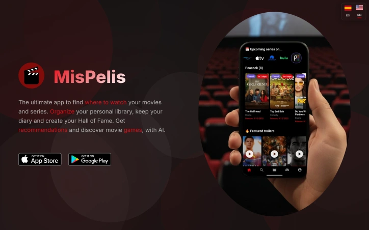 Preview of MisPelis - movie and series app