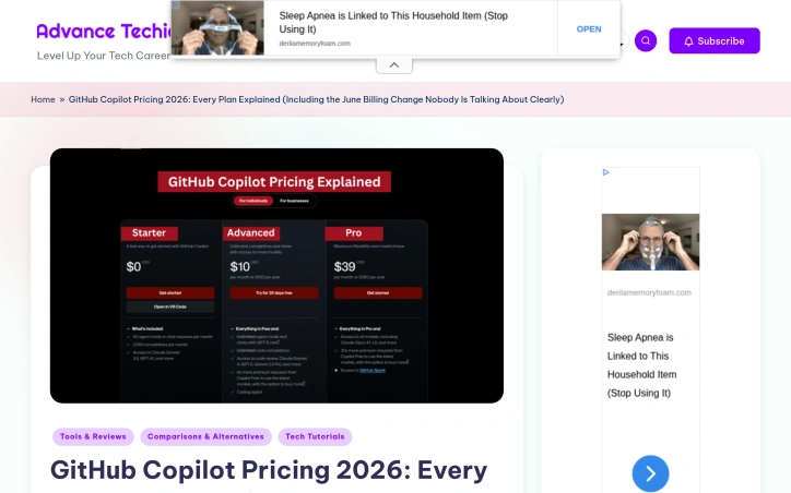 Preview of GitHub Copilot Pricing 2026: Every Plan Explained (Including the June Billing Change Nobody Is Talking About Clearly)