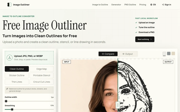 Preview of Image Outliner