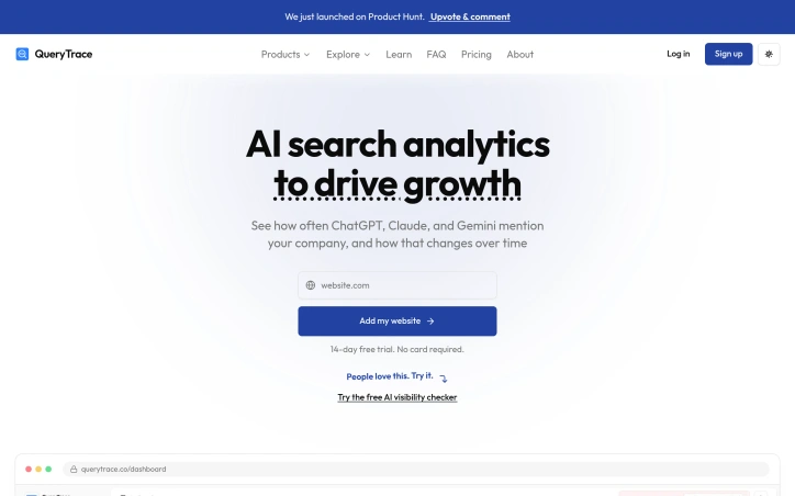 Preview of QueryTrace