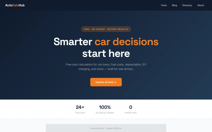 Preview of AutoCalcHub
