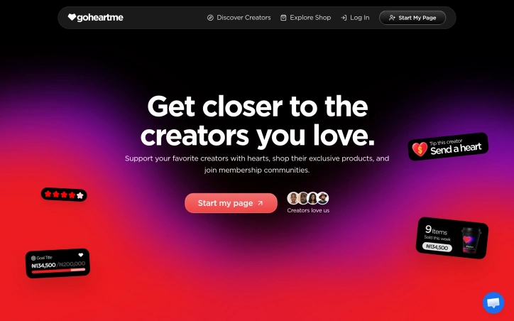 Preview of GoHeartMe