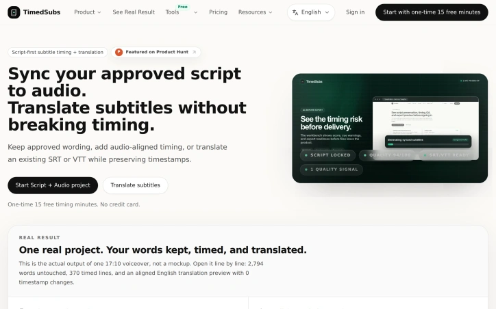 Preview of TimedSubs