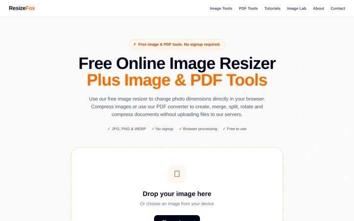 Preview of ResizeFox