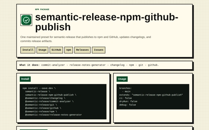 semantic-release-npm-github-publish preview