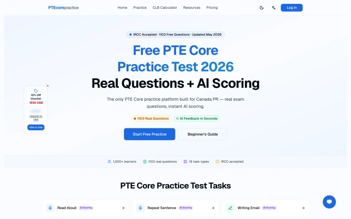 PTE Core Practice preview