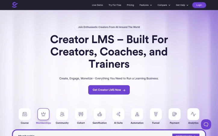 Preview of Creator LMS