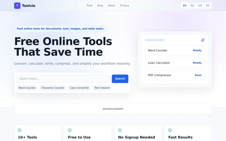Preview of Productivity tools