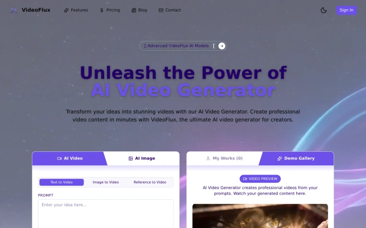 Preview of VideoFlux
