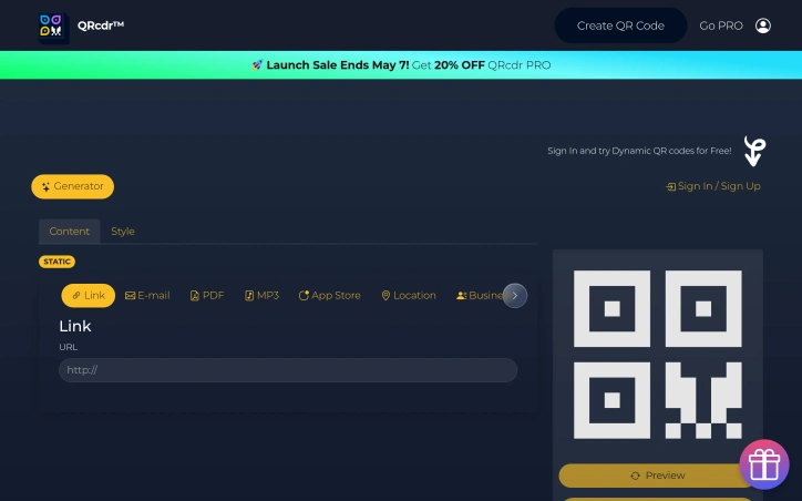 QRcdr PRO preview