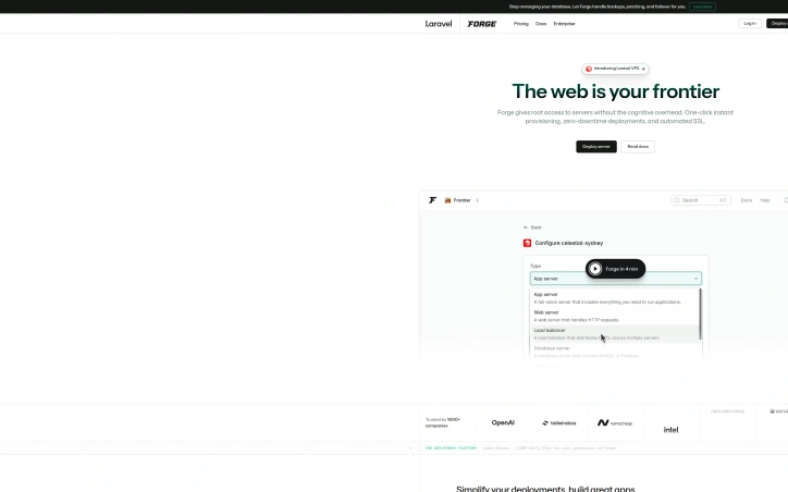 Laravel Forge preview