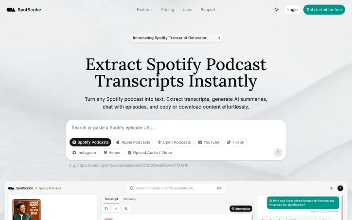 Preview of SpotScribe