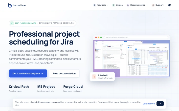 Preview of MSP Planner for Jira